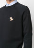 Black Chillax Fox Patch Classic Sweatshirt