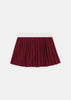 Merlot Classic Logo Pleated Skirt