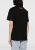 Black Swing-Open Cotton T-Shirt