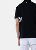 Dary Navy Kanoko Short Sleeve High Neck T-shirt