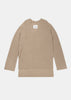 Beige V-Necks Sweater