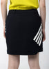 Dark Navy 4-Lines Short Skirt