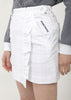 White TEXBRID Lattice Embossed Stretch Skirt