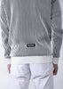 White PG Logo Knitted Full Zip Up Jacket