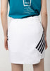 White 4-Lines Short Skirt