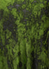 Green Camouflage Midi Silk Skirt