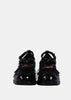 Black Criss-Cross Ballerina Sneakers