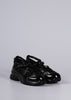 Black Criss-Cross Ballerina Sneakers