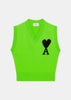 Green Logo-intarsia Knit Vest