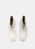 White Gao Platform Chelsea Boots