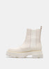 White Gao Platform Chelsea Boots