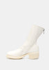 White 788Z Back Zip Boots