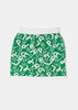 Green Logo Pattern Knit Skirt