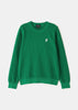 Green Crewneck Knit Pullover