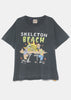 Vintage Black Skeleton Beach Tee