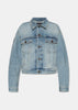 Iced Blue No Logo Denim Jacket