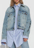 Iced Blue No Logo Denim Jacket