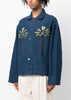 Indigo Embroidered SOT Shirt Jacket