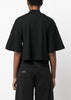 Black Cut-Out Cropped T-Shirt