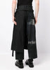 Black Overlapping-Panel Trousers