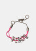 Pink & Silver Peace Bracelet