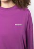 Purple Logo-Print Crew-Neck T-shirt