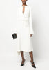 White Asymmetric Wrap Dress