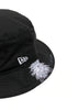 Black New Era Floral-Print Bucket Hat
