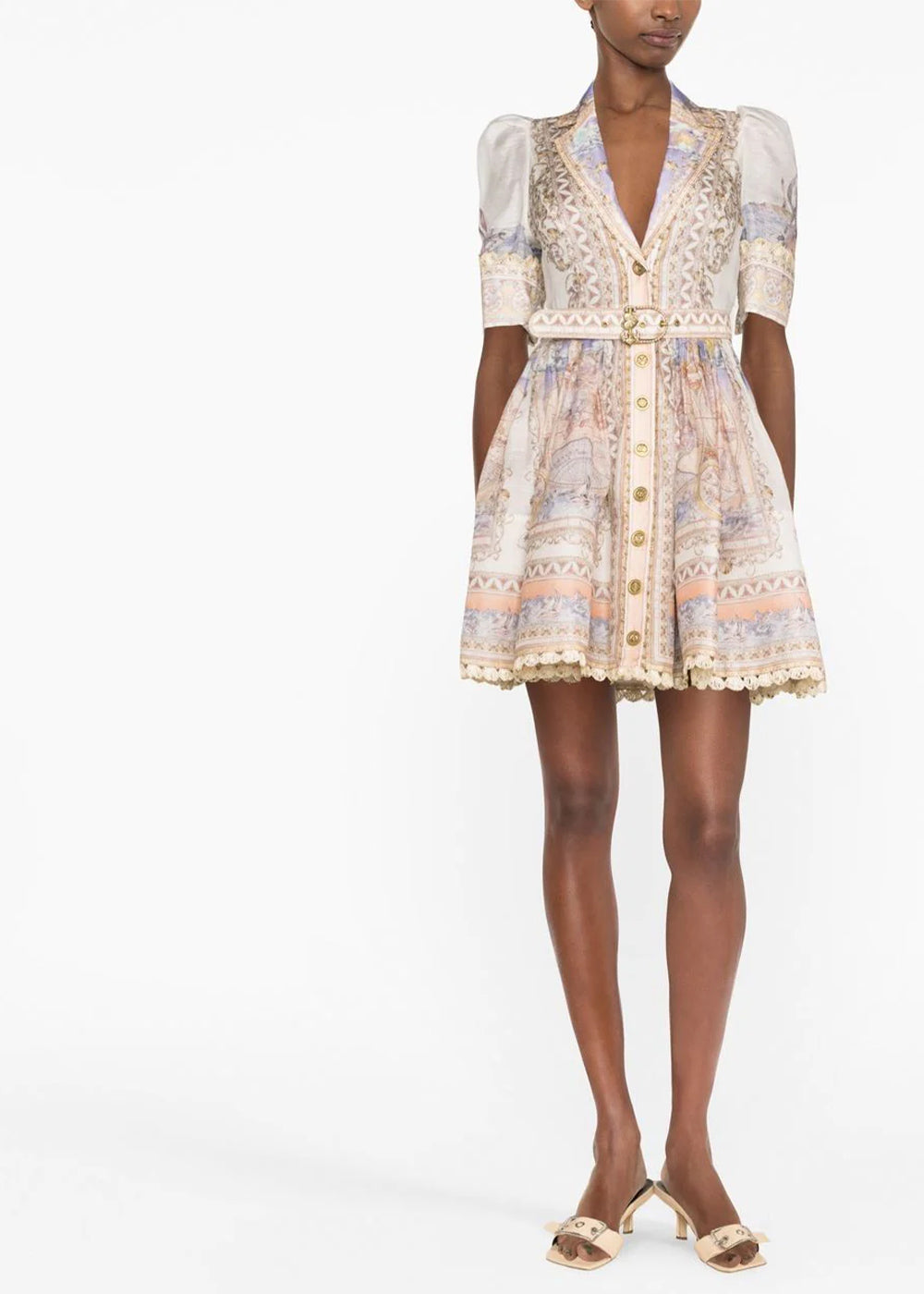 Multicolor High Tide Mini Shirt Dress | LEISURE CENTER Multicolor High Tide Mini Shirt Dress | LEISURE CENTER