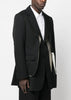 Black Long-Sleeve Wool Coat