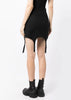 Black Corset Garter Miniskirt