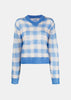 Blue V-Neck Sweater