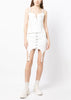 White Corset Garter Miniskirt