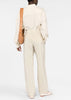 Beige Soft Belted Pants