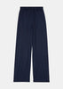 Navy Drop-Crotch Trousers
