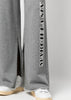 Grey Logo-Print Wide-Leg Trousers