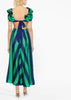 Green Tiggy Frill Shoulder Dress