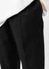 Black Drawstring-Waistband Trousers
