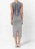 Grey Graphic Midi Dress