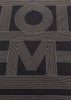 Black Striped Monogram Scarf