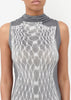 Grey Graphic Midi Dress