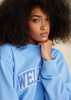 Blue Wellness Bouclé Sweatshirt