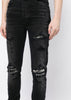 Black MX1 Bouclé-Trim Skinny jeans
