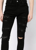 Black Crystal Thrasher Jeans