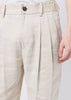 Grey Beige Cropped Pants
