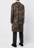 Fog Grey Print Coat