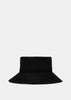 Black Rabbit Fur Felt Telescope Hat