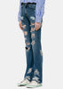 Indigo Lurex Straight Jeans