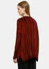 Coral Red Cable Knit Sweater