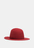 Raspberry Courchevel Hare Felt Hat